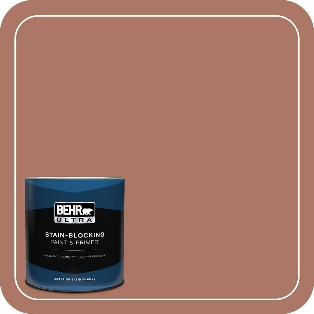 1 qt. #210F-6 Chutney Brown Satin Enamel Exterior Paint & Primer price history on PriceWatchPro