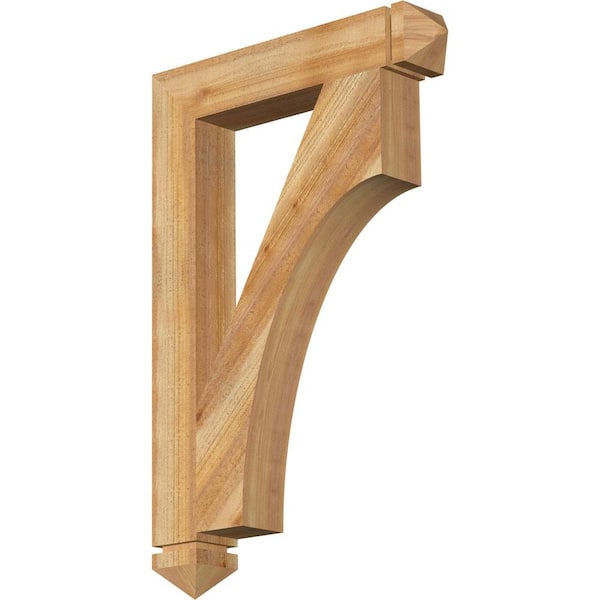 Ekena Millwork 4 in. x 36 in. x 24 in. Western Red Cedar Westlake Arts and Crafts Rough Sawn