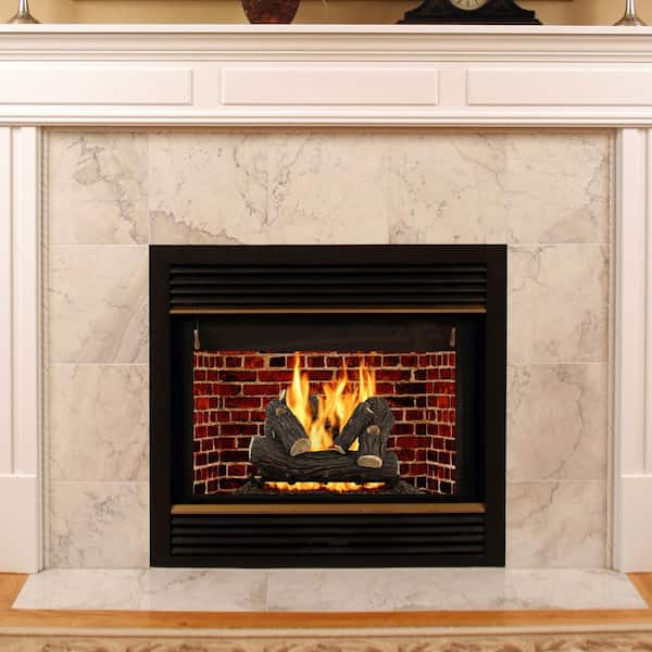 Pleasant Hearth Willow Oak 24 in. Vented Gas Log Set