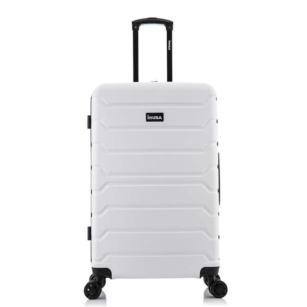 InUSA Trend 28 in. White Lightweight Hardside Spinner Suitcase IUTRE00L ...