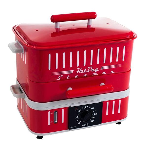 Cuizen Retro Style Hot Dog Steamer and Bun Warmer
