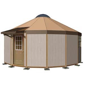 Yurt Cabin 22 ft. 2.5 in. Dia. 387 sq. ft. 16 Wall Artic Kit ADU Rental Unit Guest House