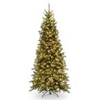 4.5 ft. Tiffany Slim Fir Hinged Tree with Clear Lights
