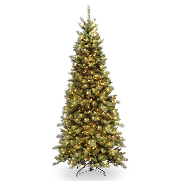 National Tree Company 6.5 ft. Tiffany Fir Slim Artificial Christmas Tree with Clear Lights