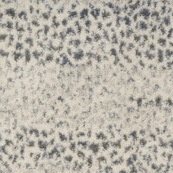 2 X 8 Gray Abstract Washable Area Rug Runner Rug