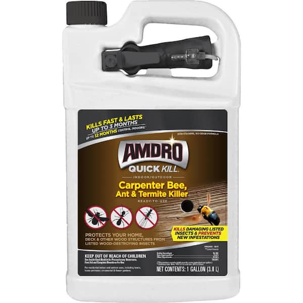 AMDRO 1 Gal. Quick Kill Carpenter Bee, Ant, and Termite Killer Ready-to-Use