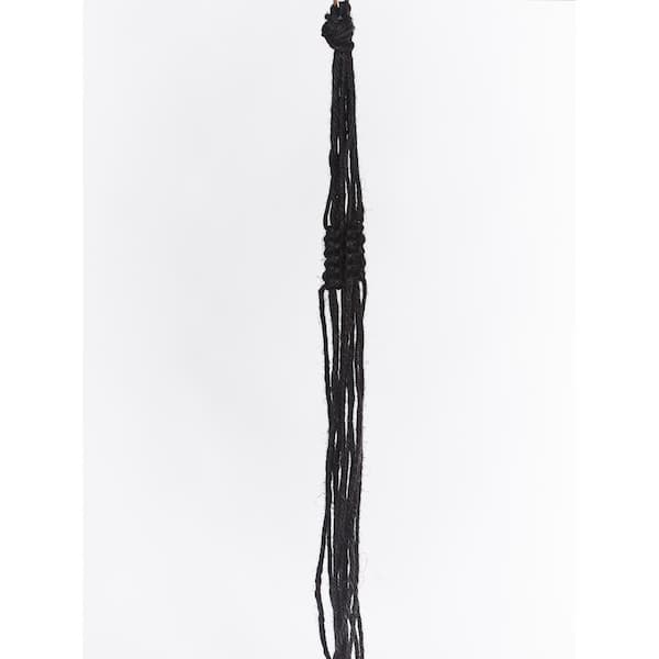 36 in. Black Colored Jute Hanger