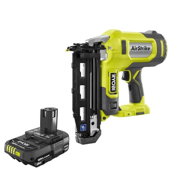 ONE+ 18V 16-Gauge Cordless AirStrike Finish Nailer with 2.0 Ah Battery