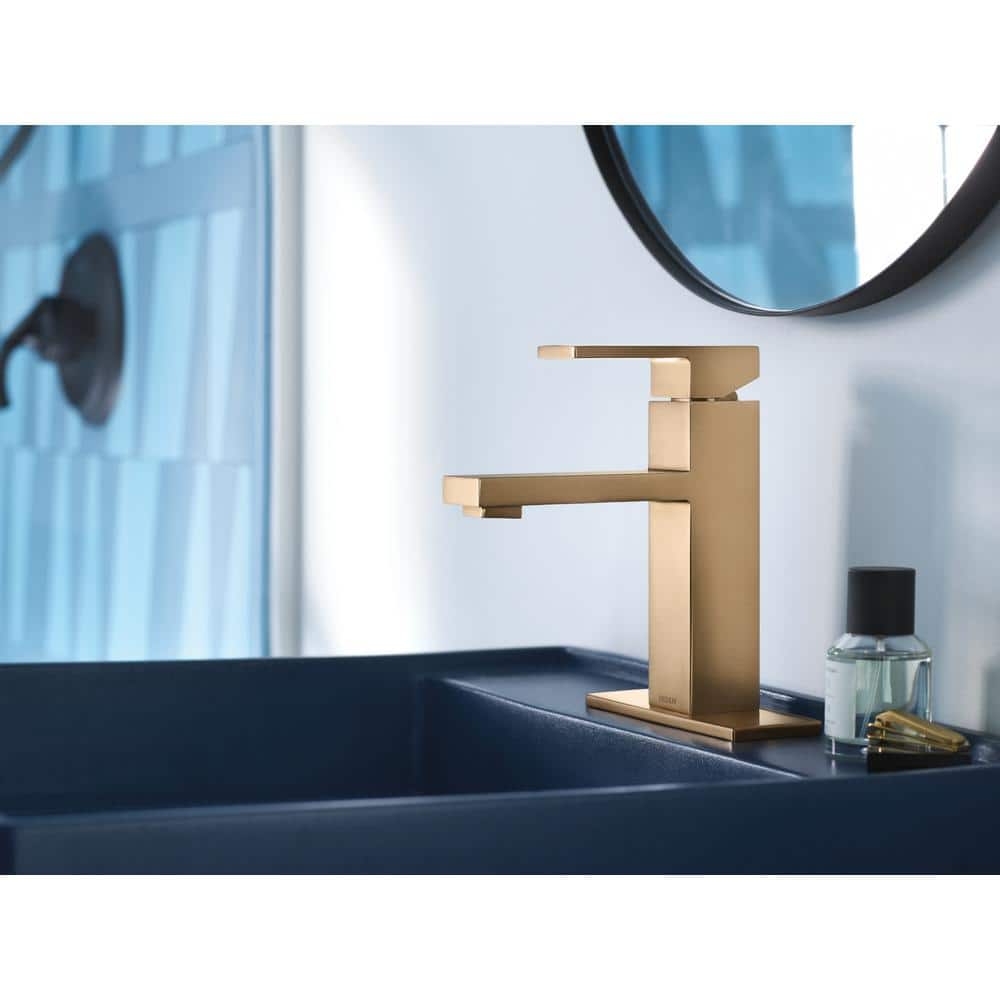 Revyl Bronzed Gold Single Handle Modern Bathroom Faucet
