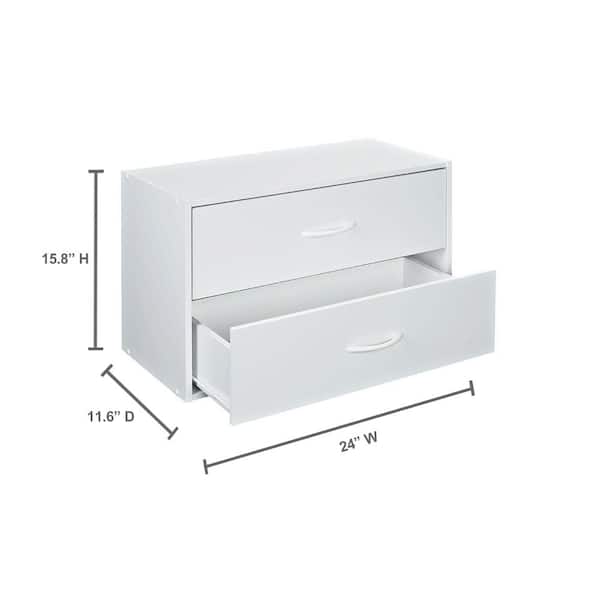 ClosetMaid 24 in. W White Base Organizer with drawers for Wood