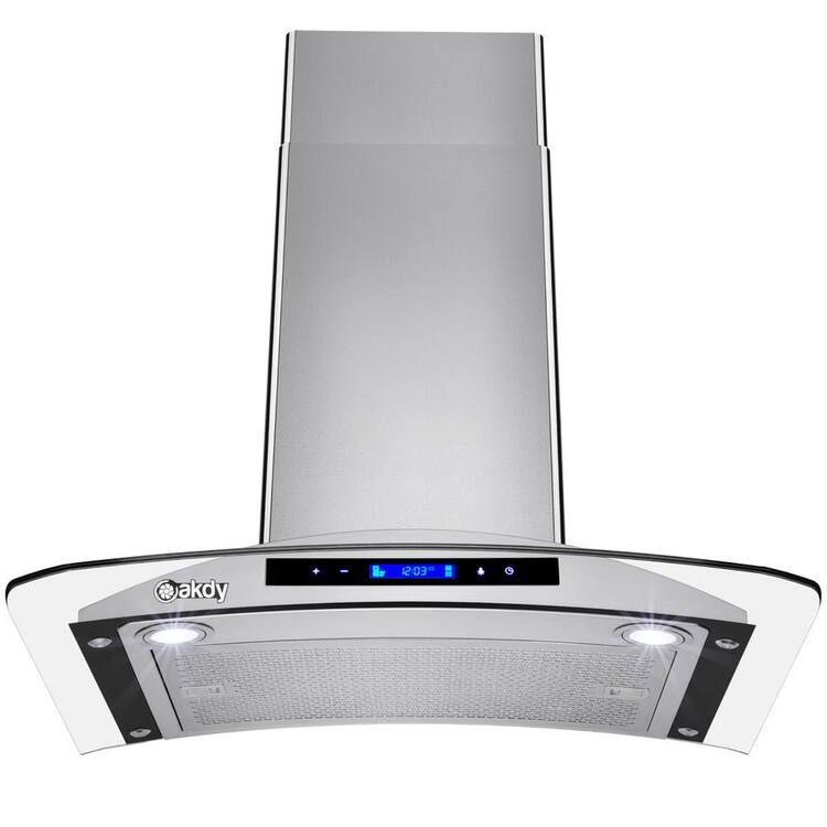 Akdy In Cfm Convertible Kitchen Wall Mount Range Hood In