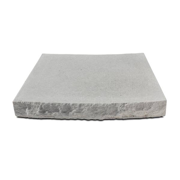 Silver Creek Stoneworks Chiseled Radius 19 in. x 14 in. x 2.25 in. Indiana Limestone Concrete Seat Wall Cap 15-piece set