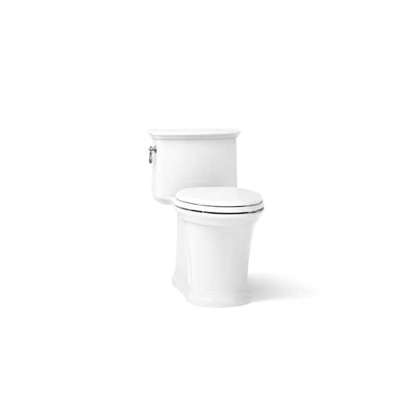 KOHLER Harken 12 in. Rough In 1-Piece 1.28 GPF Single Flush Elongated Toilet in White Seat Not Included
