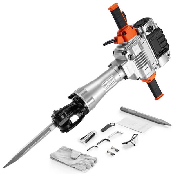 Demolition Jack Hammer, 29.1 x 22.6 in. 2100W 1650 BPM Industrial-Grade Jack Hammer Concrete Breaker