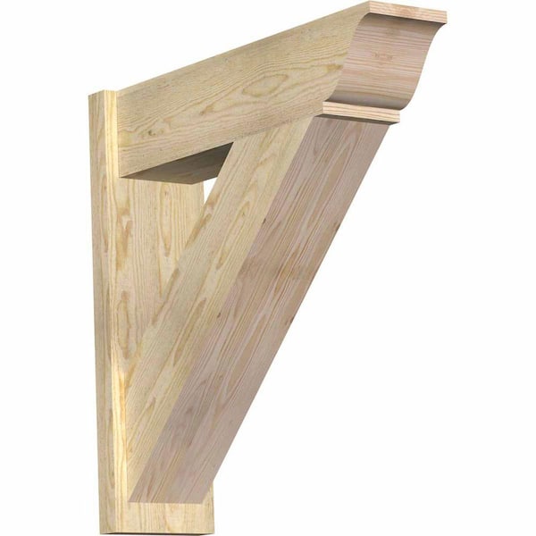 Ekena Millwork 8 in. x 30 in. x 30 in. Traditional Rough Sawn Douglas Fir Outlooker