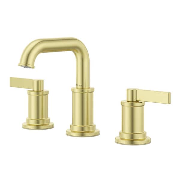 Havenridge 8 in. Widespread 2-Handle Bathroom Sink Faucet in Brushed Gold