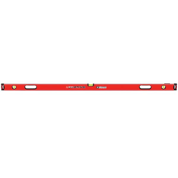 72 in. Professional Magnetic Aluminum Box Level with Magnified Vial and Plumb Site