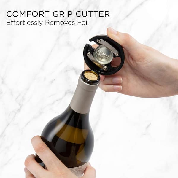 Cork and Cup Automatic Bottle Opener for Wine with Foil Cutter