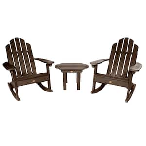 Classic Wesport Weathered Acorn 3-Piece Recycled Plastic Patio Conversation Set