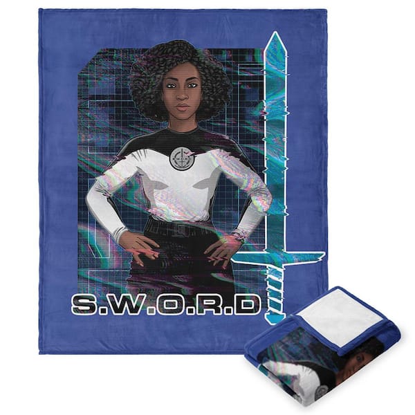 THE NORTHWEST GROUP Marvel Wanda Vision TV Show Team Sword Multi Color Silk Touch Throw