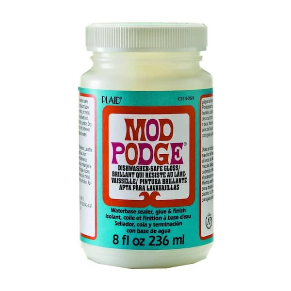  Mod Podge Dishwasher Safe Waterbased Sealer, Glue and Finish  (8-Ounce), CS15059 Gloss, 8 Ounce & Spray Acrylic Sealer That is  Specifically Formulated to Seal Craft Projects, 12 Ounce, Gloss