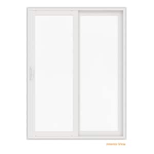 72 in. x 96 in. V-4500 White Vinyl Right-Hand Full Lite Sliding Patio Door
