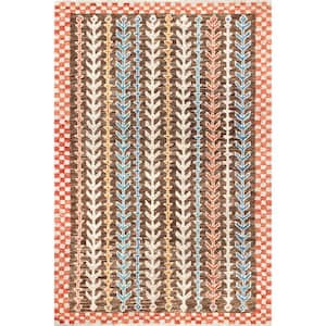 Fran Multi 8 ft. x 10 ft. Moroccan Wool & Cotton Area Rug