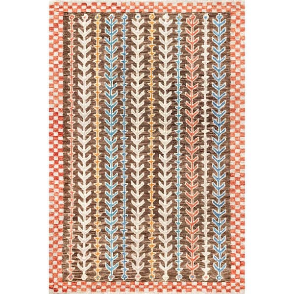 nuLOOM Fran Multi 8 ft. x 10 ft. Moroccan Wool & Cotton Area Rug
