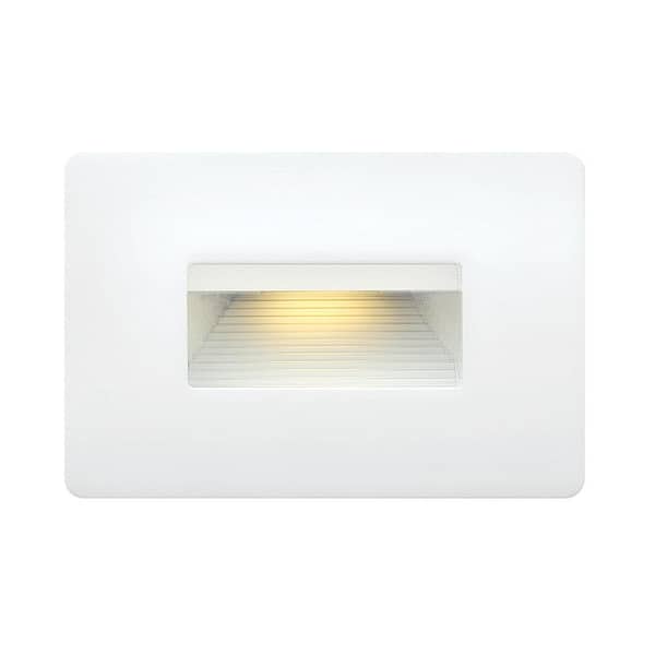 HINKLEY Hinkley Landscape Lighting Luna Horizontal 120v 3000K LED Step Light, Satin White