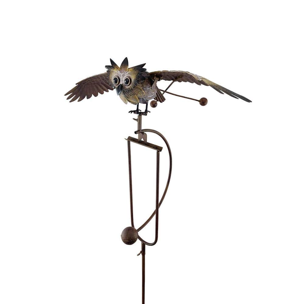 Garden Stake Rocker Owl Small
