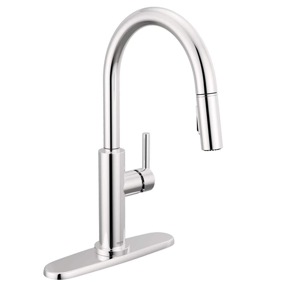 Nicoli Chrome Single Handle Pull Down Sprayer Kitchen Faucet