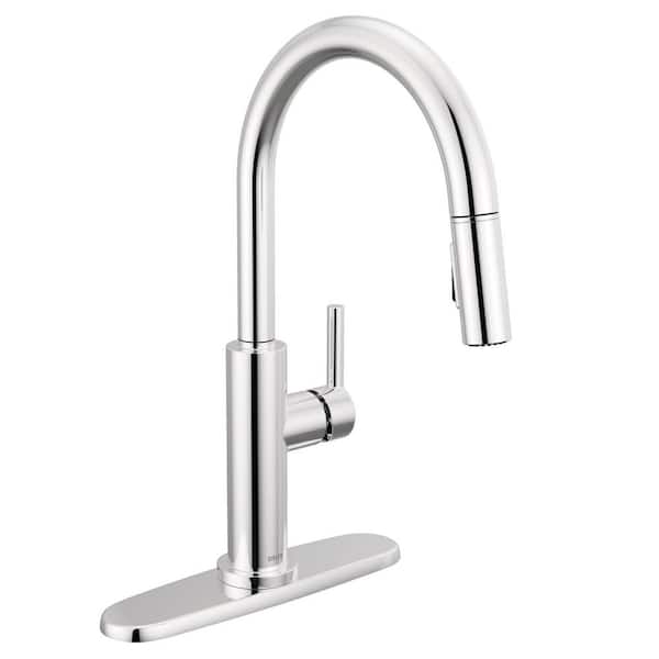 Delta Nicoli Single Handle Pull Down Sprayer Kitchen Faucet in Chrome