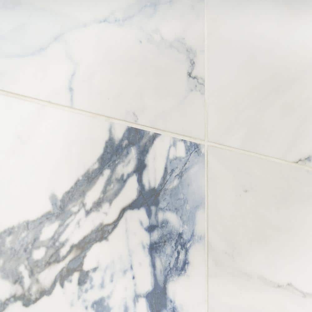Calacatta Cyanic 12x24 Matte Porcelain Wall and Floor Tile