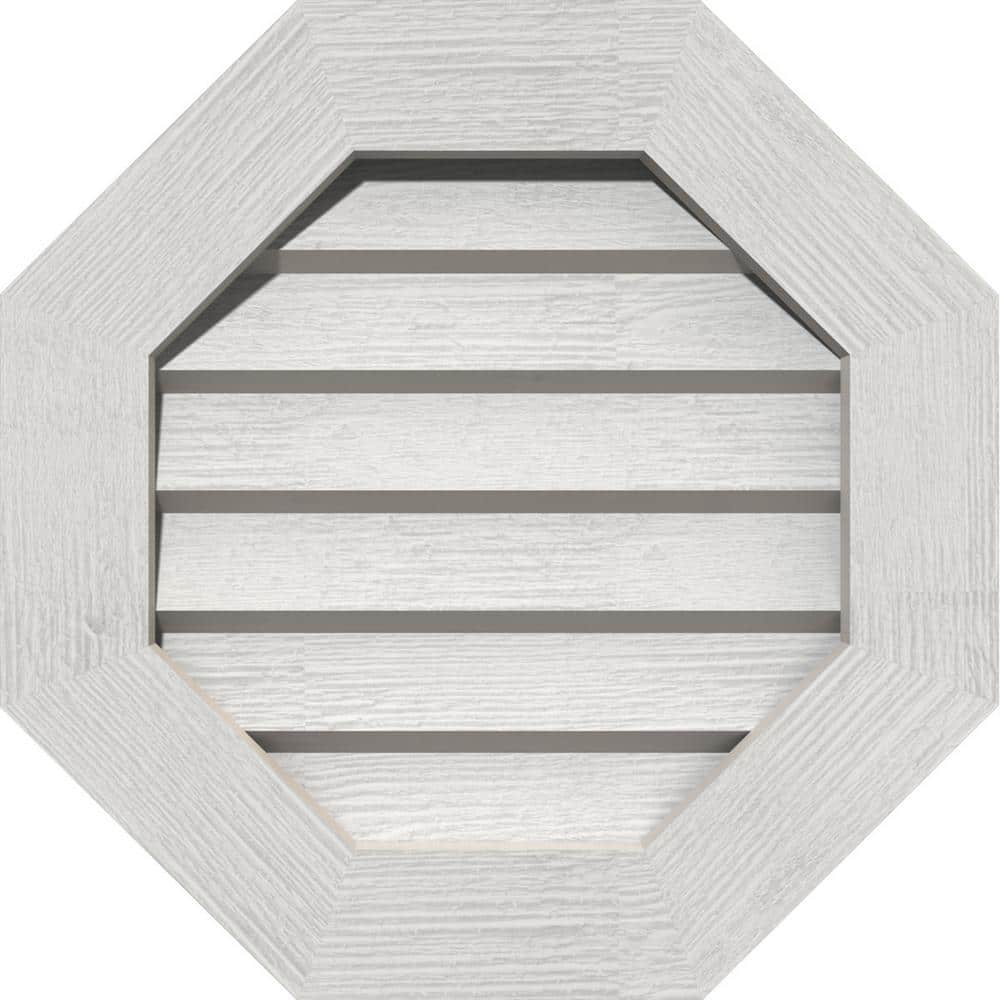 "39"" x 39"" Octagon Primed Rough Sawn Western Red Cedar Wood Paintable Gable Louver Vent Non-Functional" price history on PriceWatchPro