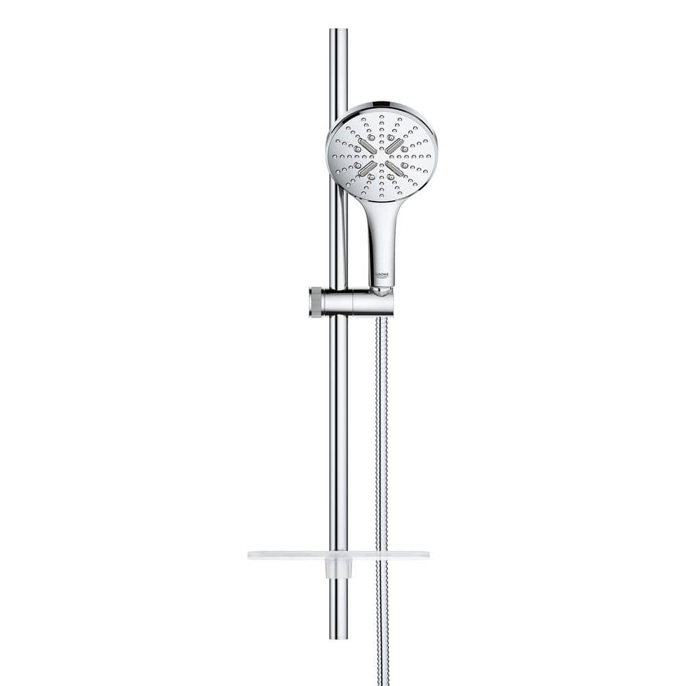 Chrome Adjustable Handheld Shower with 3 Spray Functions