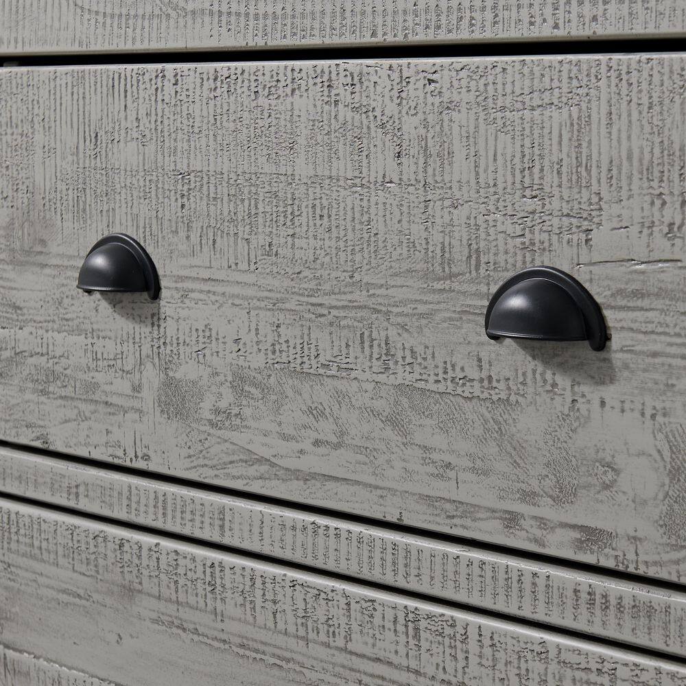 Arden 6-Drawer Double Dresser, Driftwood Gray Solid Pine Wood, Rustic Finish Ideal for Bedroom Storage and Organization - thumbnail 7