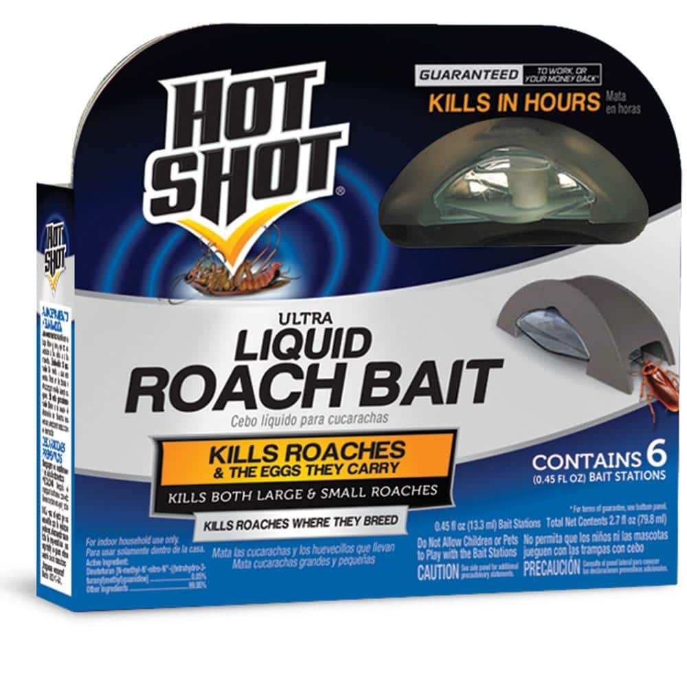 Hot Shot Ultra Liquid Roach Bait (6-Count) HG-96550 - The Home Depot