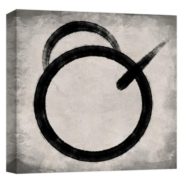PTM Images ''Brush Curve 9'' Canvas Abstract Wall Art 15 in. x 15 in.