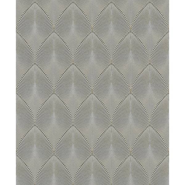 rasch Tirsuli Grey Ogee Wallpaper