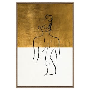 "Ode" by Fun Qui 1-Piece Floater Frame Giclee Abstract Canvas Art Print 33 in. x 23 in.