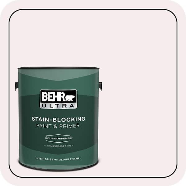 BEHR ULTRA 1 gal. #680E-1 First Blush Extra Durable Semi-Gloss Enamel Interior Paint & Primer
