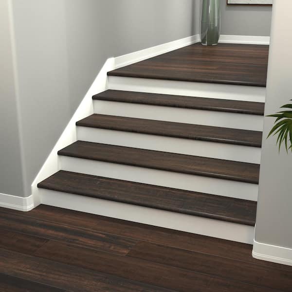 CALI BAMBOO Bordeaux 1-1/16 in. T x 11-13/16 in. W x 48 in. L Solid Bamboo  Stair Tread Molding 7103005317