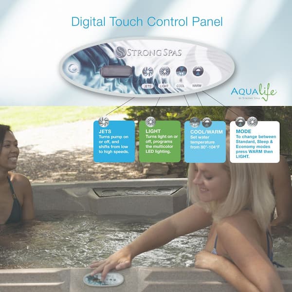 AquaLife Ariana 6-Person 30-Jet 70-Port Bench-style 240V Spa with