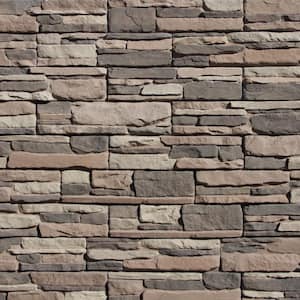 Easy Stack 5 in x 20 in. Clover Dale No Mortar Concrete Ledge Stone Flat Panel 100 sq. ft. Crated