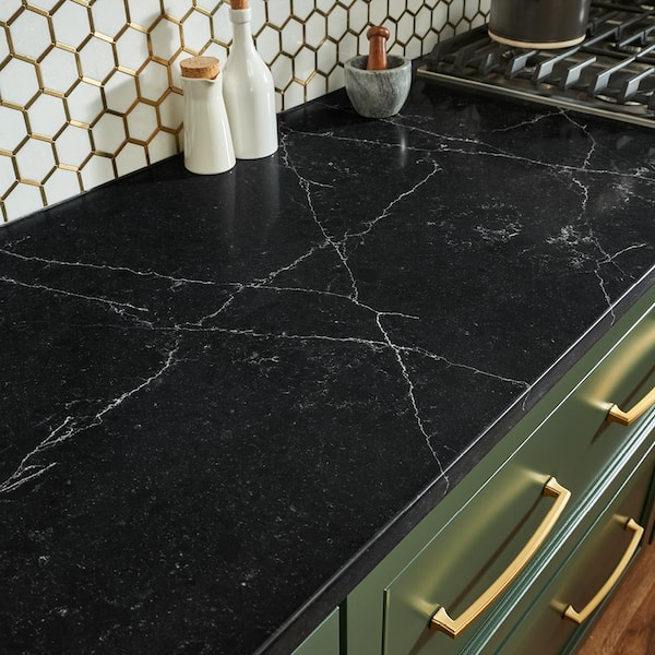 VIATERA 3 in. x 3 in. Quartz Countertop Sample in Capricorn LG