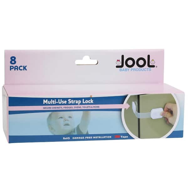 JOOL BABY PRODUCTS Child Safety Strap Locks (8-Pack) for Fridges, Cabinets,  Drawers, and Dishwashers, Tool Free Installation - by Jool Baby MUL-108 -  The Home Depot