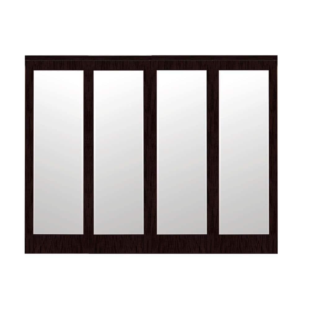 Impact Plus 144 in. x 84 in. MirMel Espresso Mirror Solid Core MDF