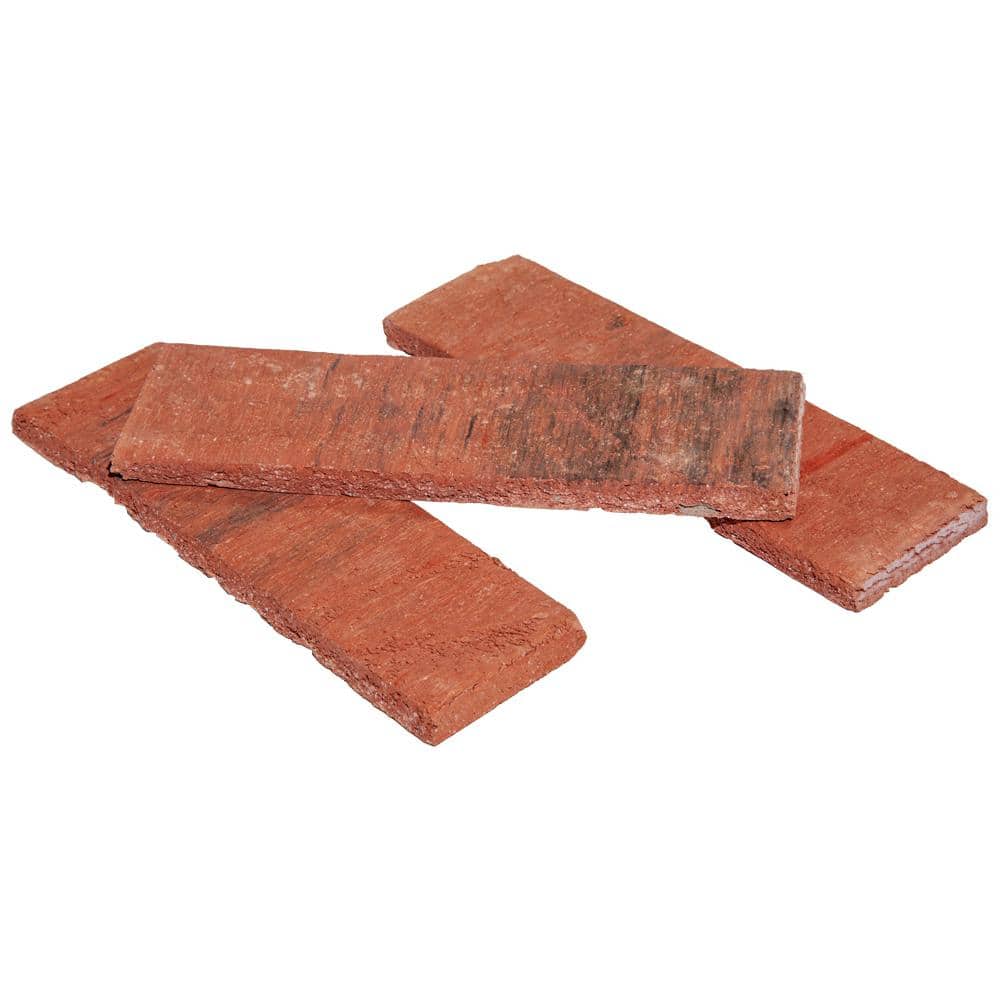 Z-BRICK 8 in. x 2.25 in. x 0.44 in. Concrete Americana Classic Red Thin Brick Veneer, Red / Flat -  ZC015205