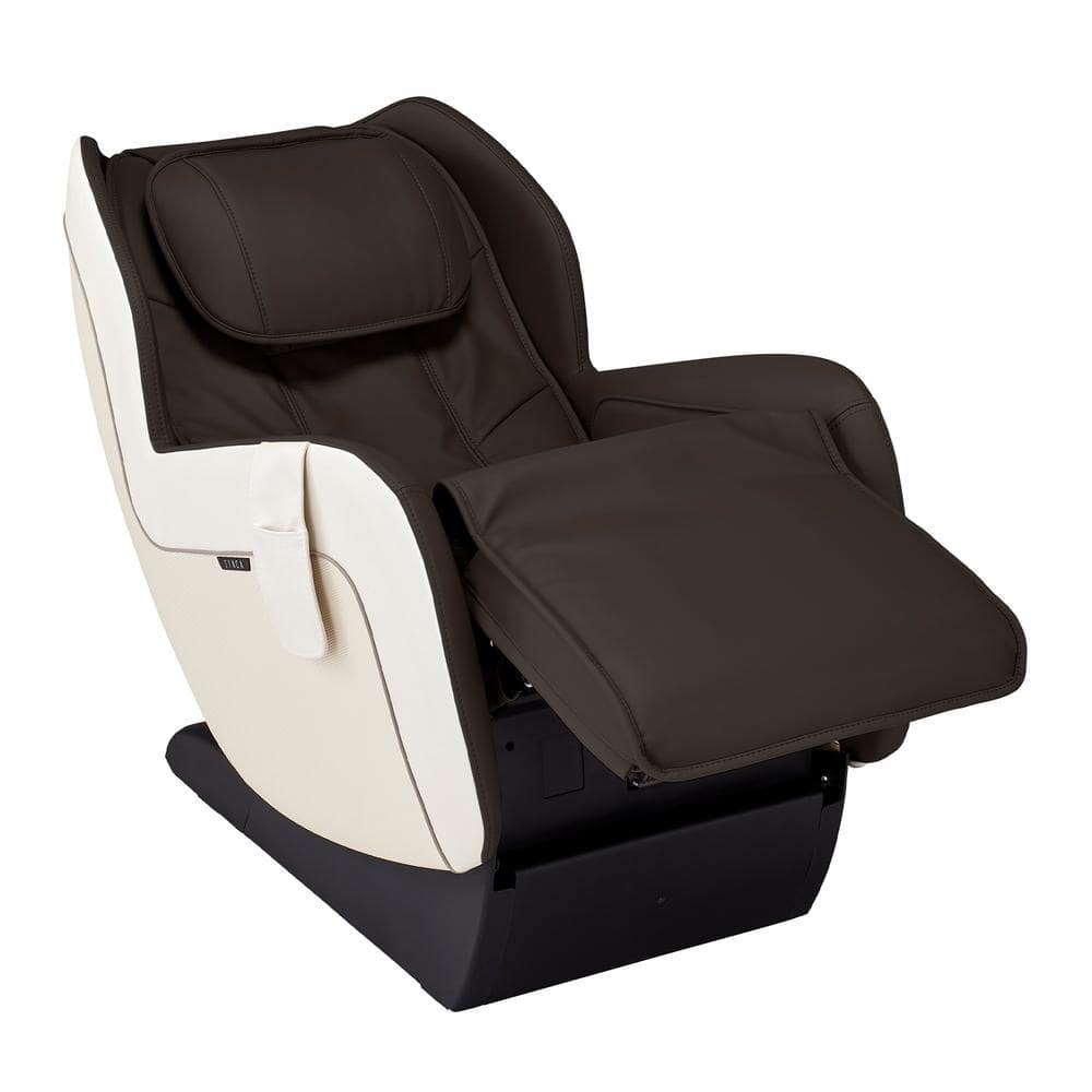 Espresso Faux Leather Heated Zero Gravity Massage Chair