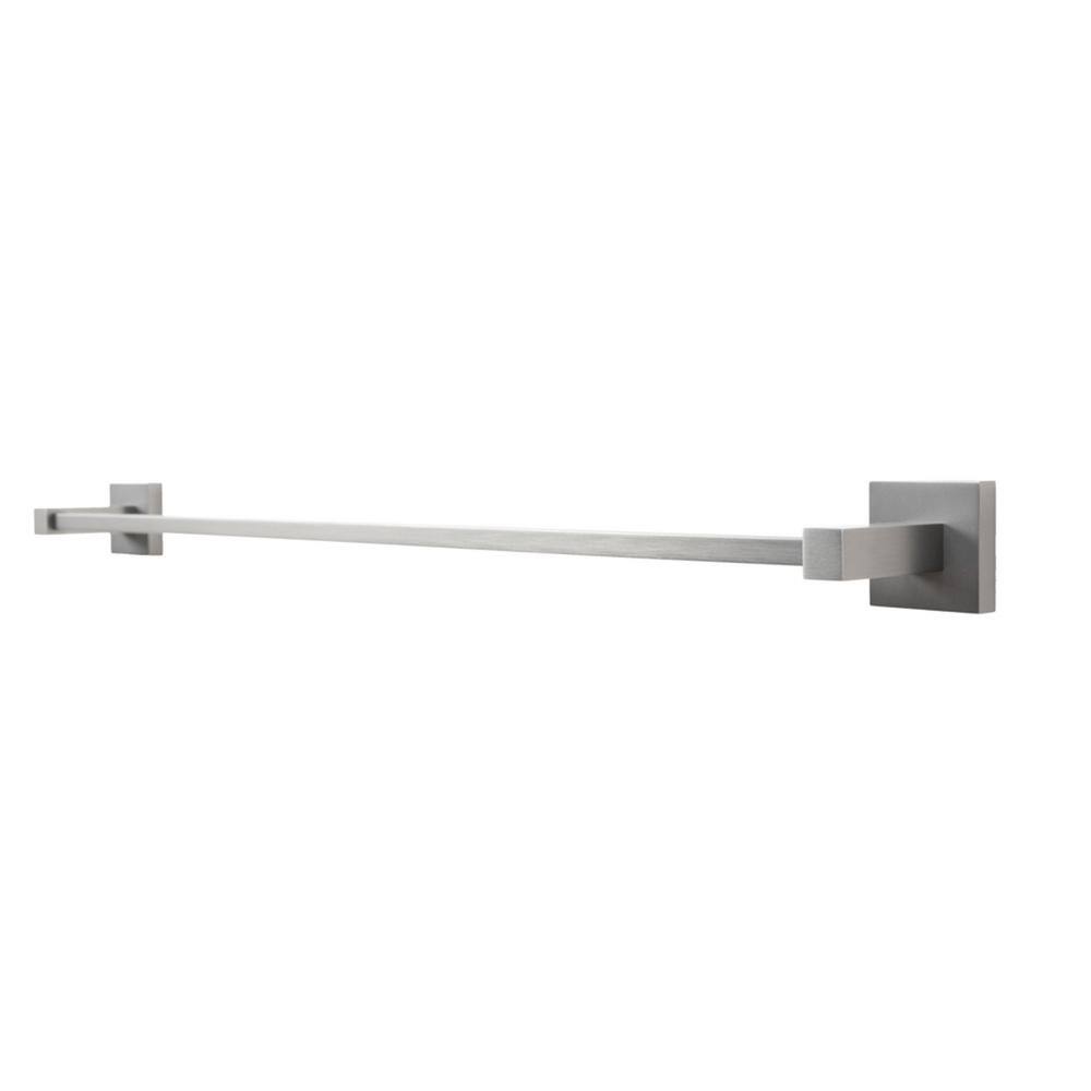 Gun Metal Gray 4-Piece Bathroom Hardware Set with Towel Bar